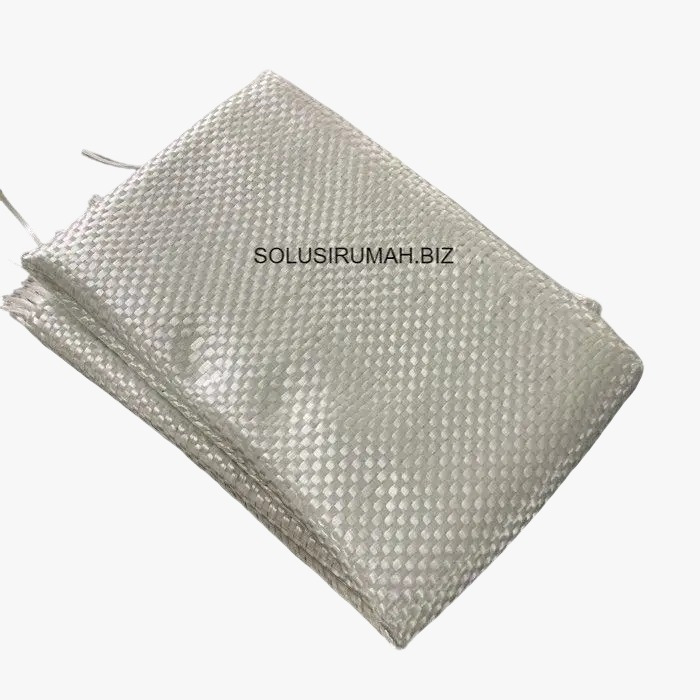 woven roving fiber 1kg glass kain kasar tipe 600 berat 1 kg per kilo pelindung panas