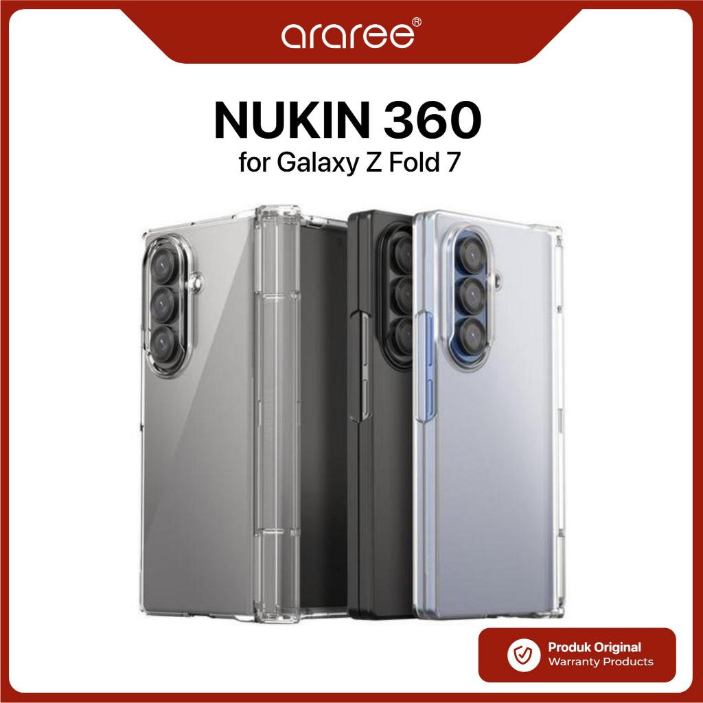 Case Samsung Galaxy Z Fold 7 Fold7 ARAREE Nukin 360 with Hinge Protection Slim Hard PC Full Coverage