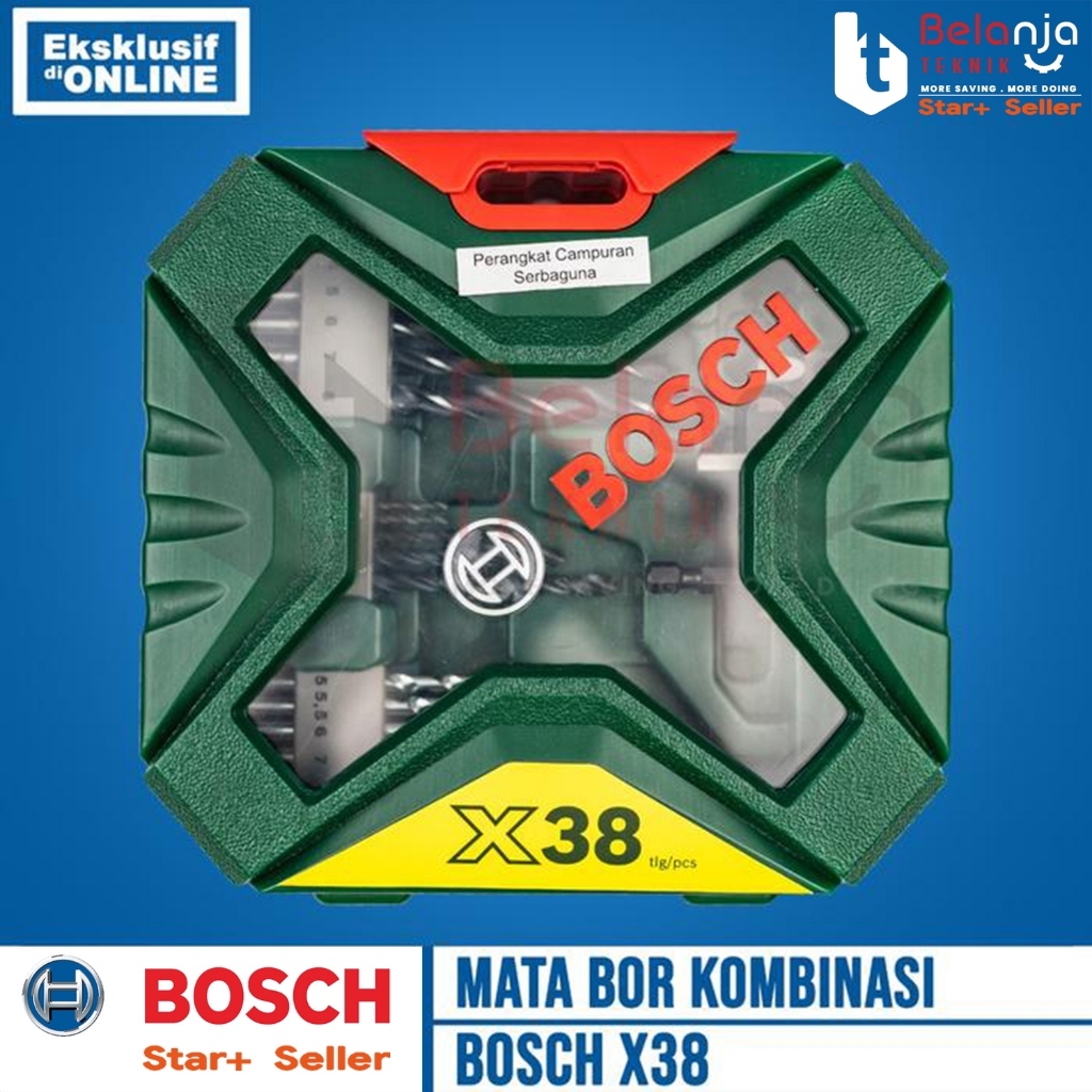 Bosch Drill Screwdriver Set X-Line 38 Pcs Mata Bor Obeng Kombinasi 38