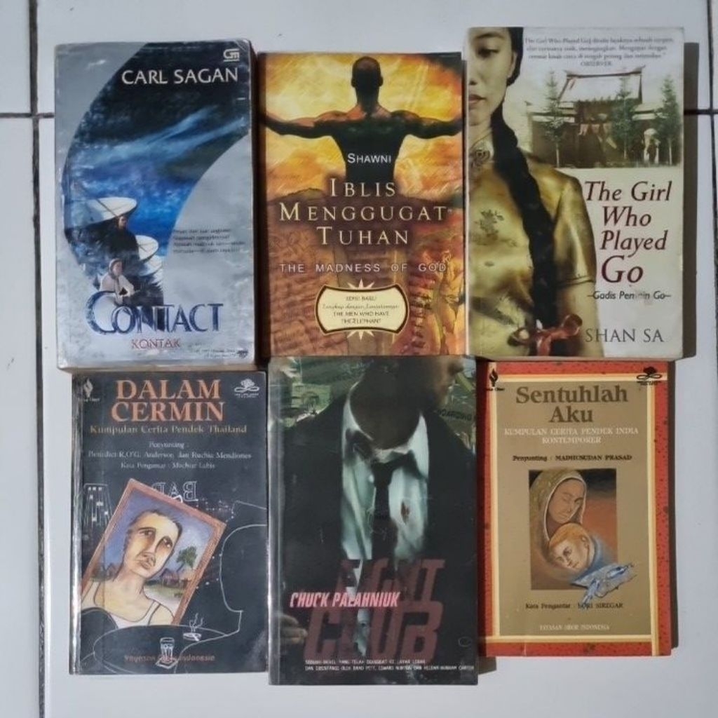 Aneka Buku dan Kumcer Langka Preloved ORIGINAL Terjemahan | Contact by Carl Sagan | Iblis Menggugat 