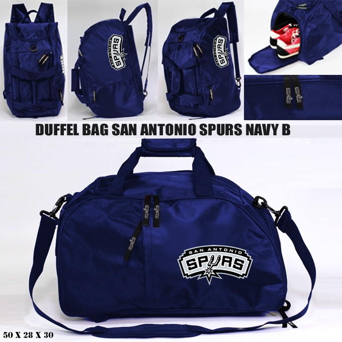 DUFFEL BAG SAN ANTONIO SPURS - TRAVEL BAG BASKET SPURS - TAS GYM SAN ANTONIO SPURS  - TAS NBA SPURS 