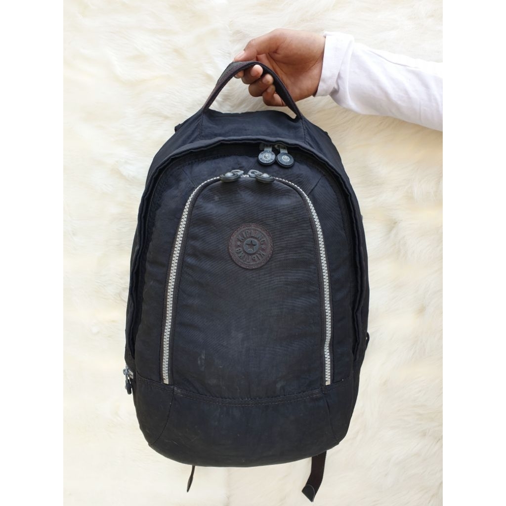 Tas Ransel Kipling Backpack Kerja Sekolah Pria Wanita Hitam
