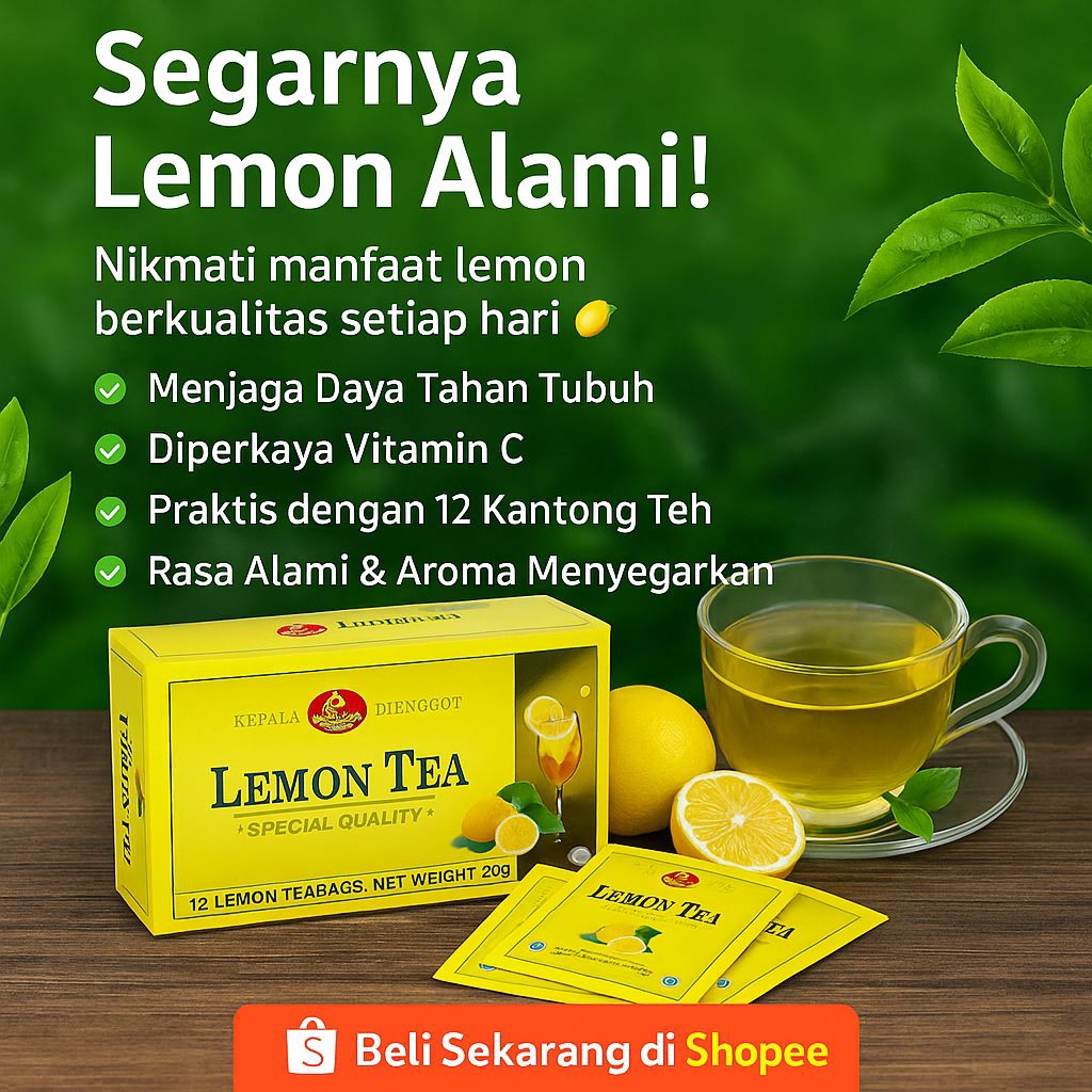 

Lemon Tea - kepala djenggot ( 1 pack isi 12)