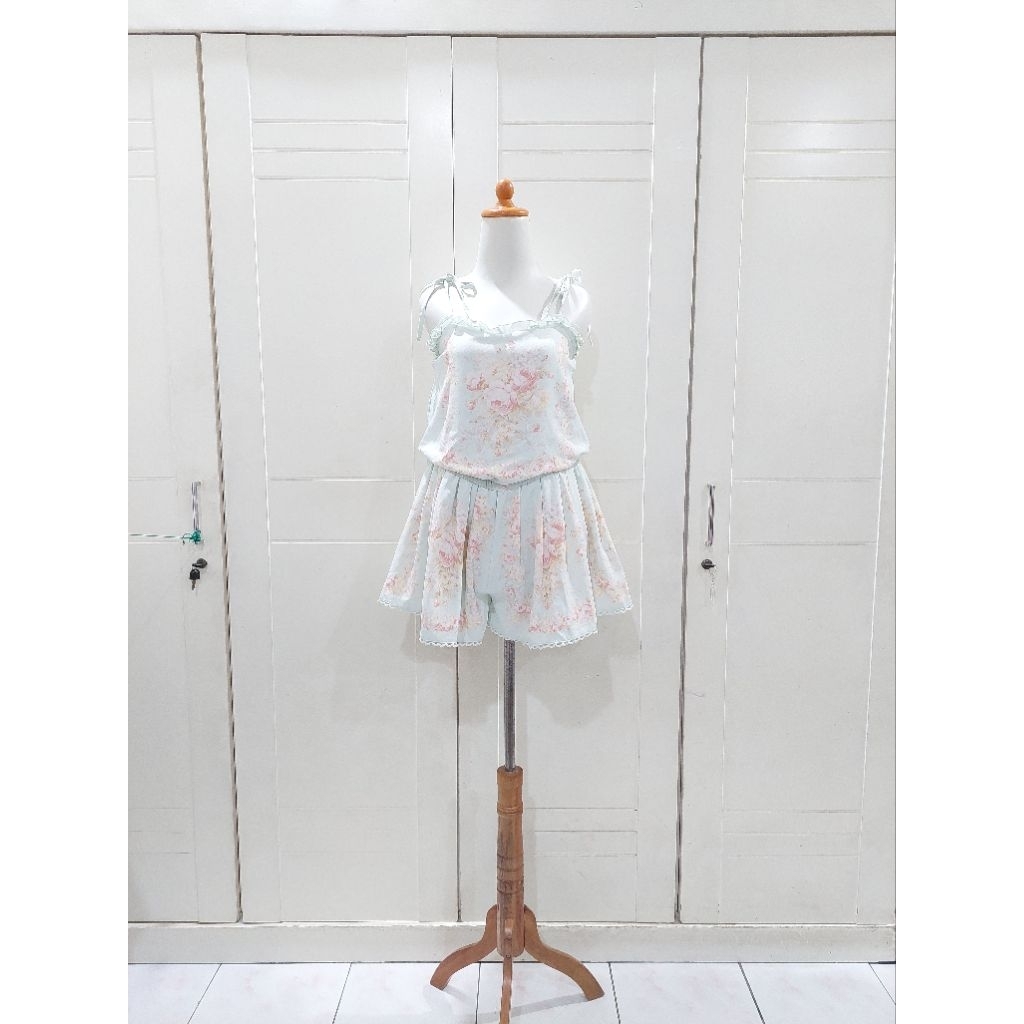 Liz lisa garden green floral jumsuit kawai kawaii liz lisa rojita dear my love deary | jiraikei jira