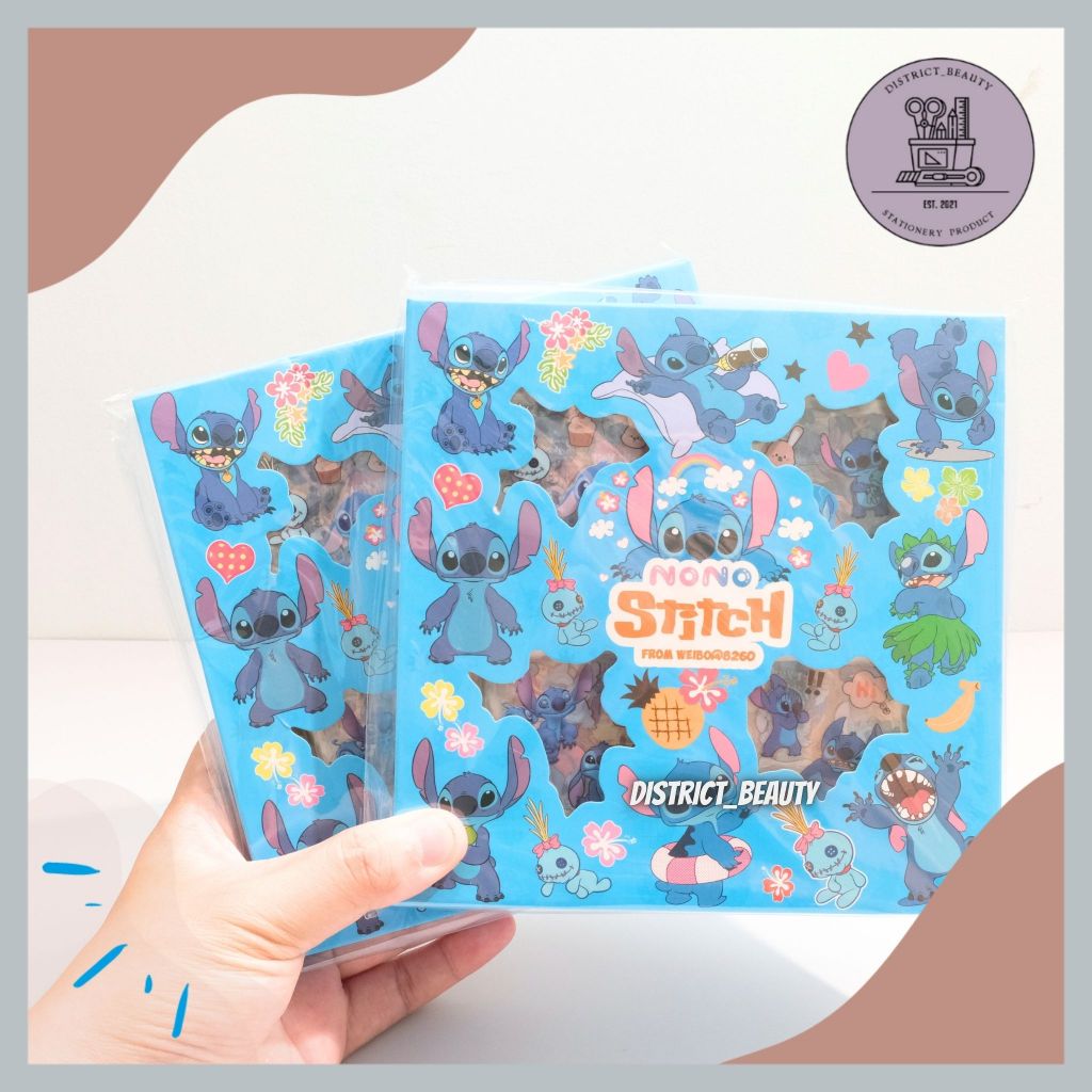 

STIKER 100 LEMBAR STITCH STIKER STICKER 2D PVC ANTI AIR STIKER TRANSPARAN MOTIF STITCH LUCU TERMURAH