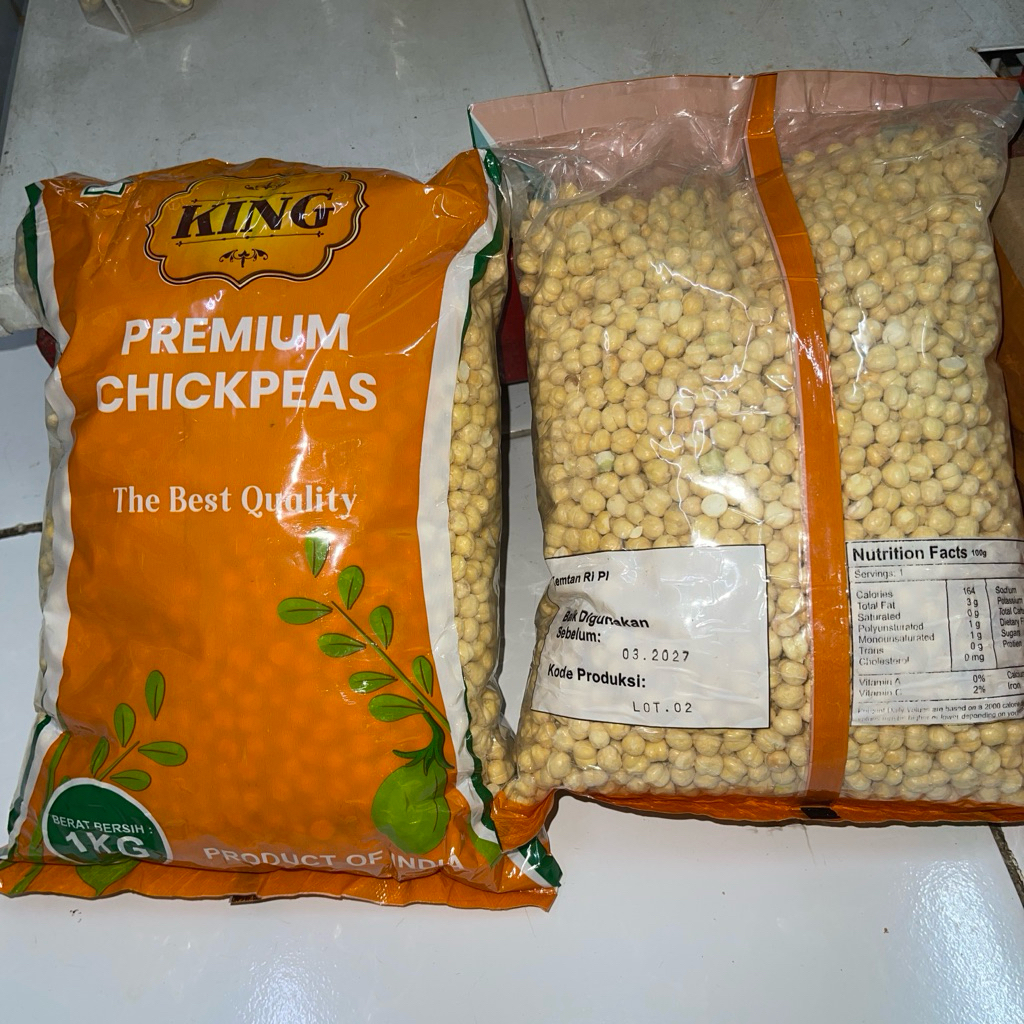 

Kacang Arab RANUNA 1kg Kacang Chickpea Kacang Arab Premium Quality