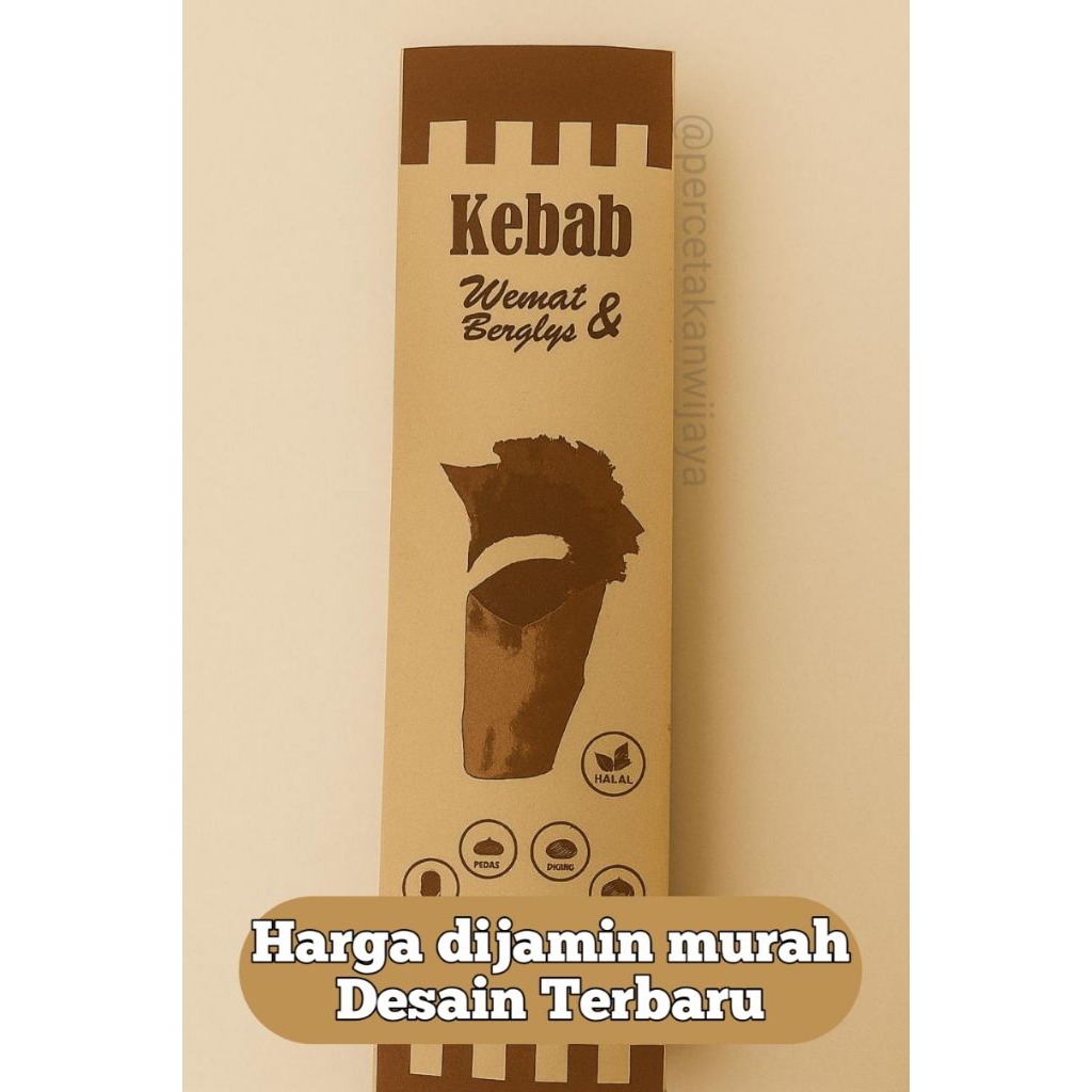 

kemasan Dus Kebab Murah Besar (200 Pcs)