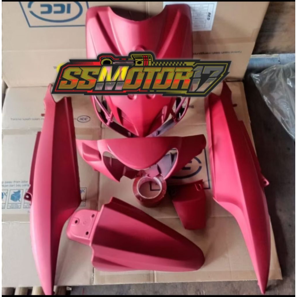 COVER BODY MIO SMILE MERAH DOFF