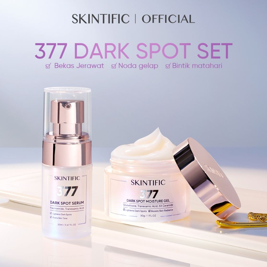 SKINTIFIC - 2PCS PAKET 377 Dark Spot Set Brightening Acne Spot Paket Skincare Symwhite Mencerahkan T