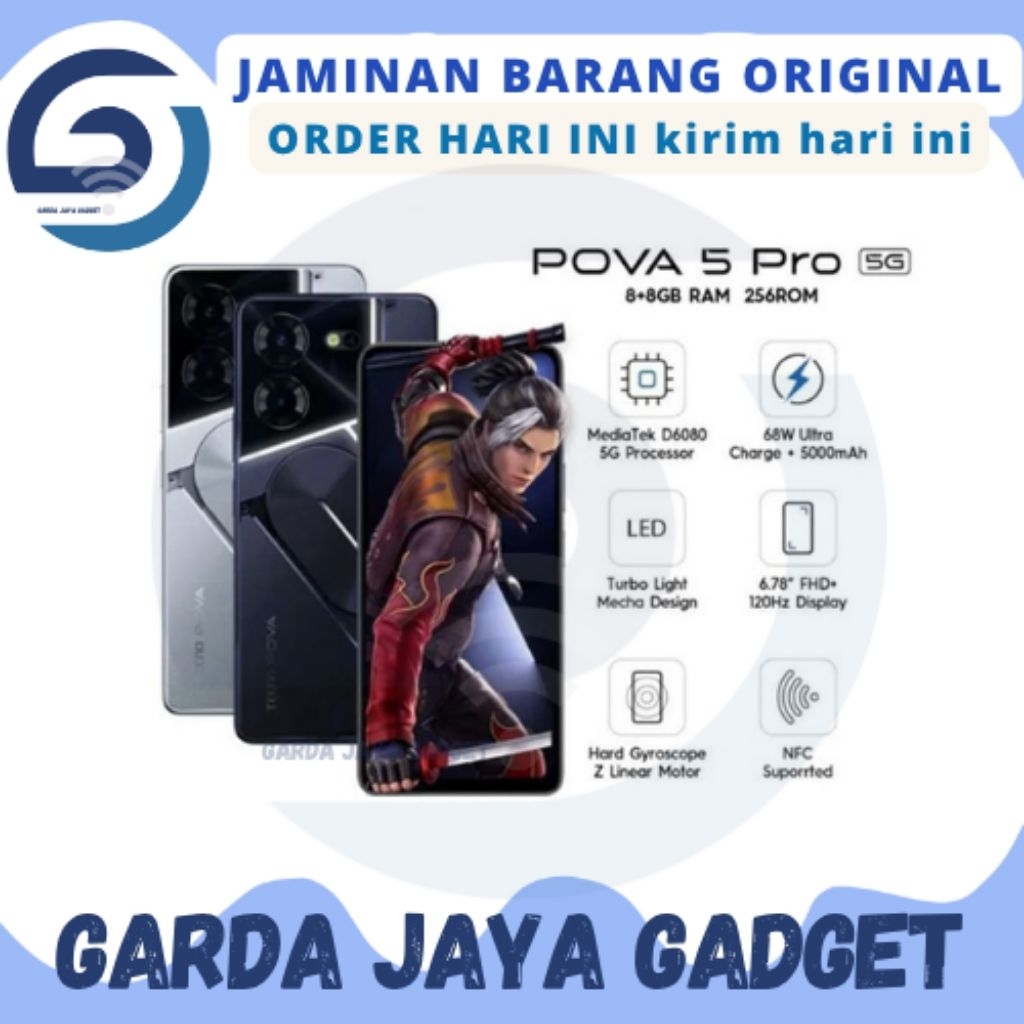 TECNO POVA 5 PRO 5G 8+8/256GB SECOND LIKE NEW