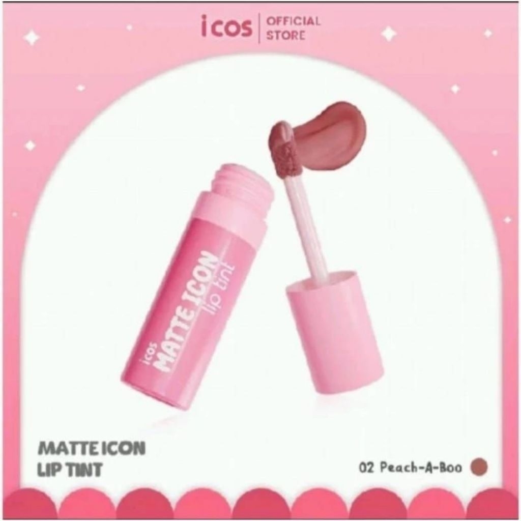 matte icon lip tint peach boo