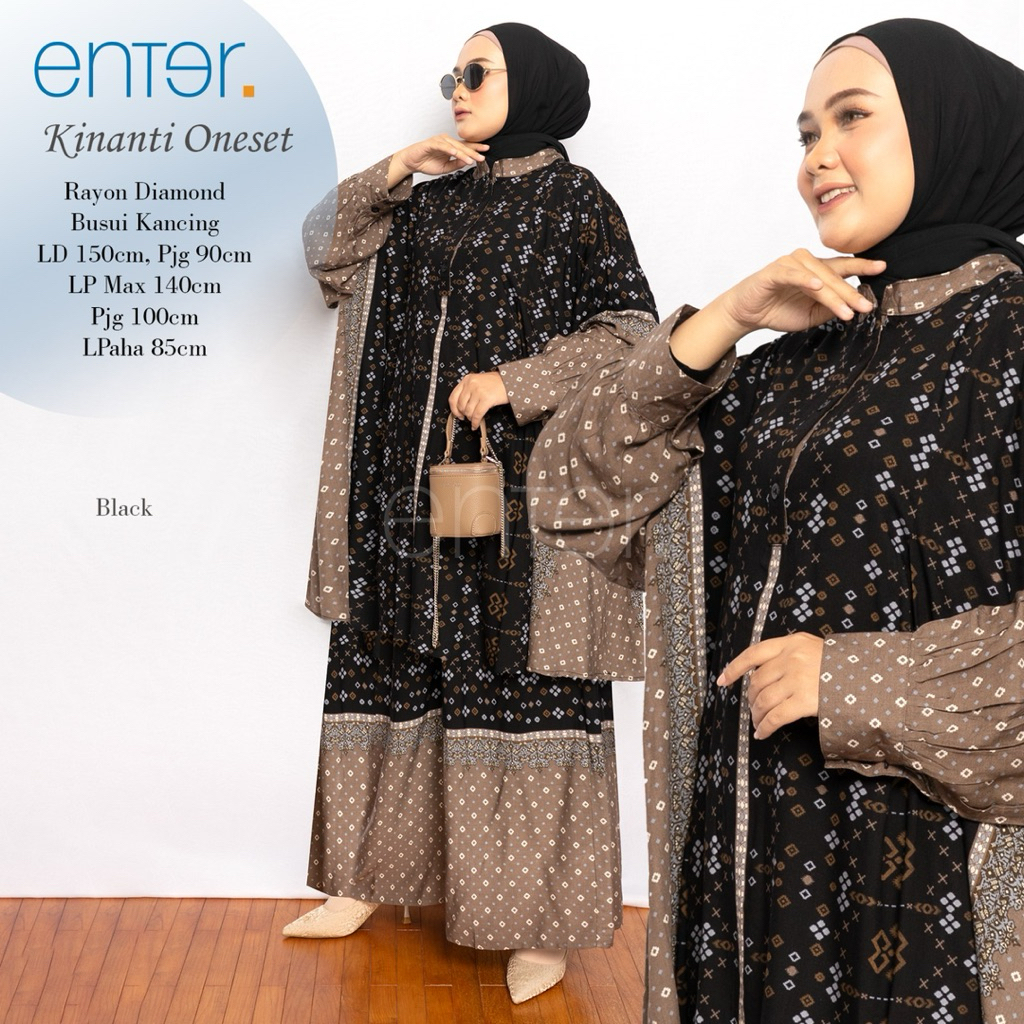 KINANTI ONESET ENTER / KINANTI SET ENTER LONGSET SETELAN CELANA BIGSIZE OVERSIZE SUPERJUMBO SETCEL B