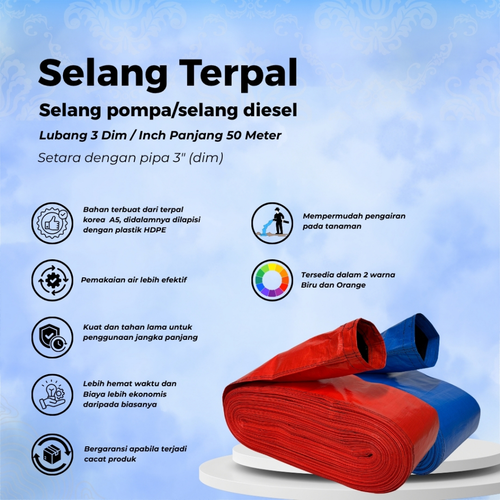 SELANGTERPAL/SELANG POMPA AIR 3'' DIM
