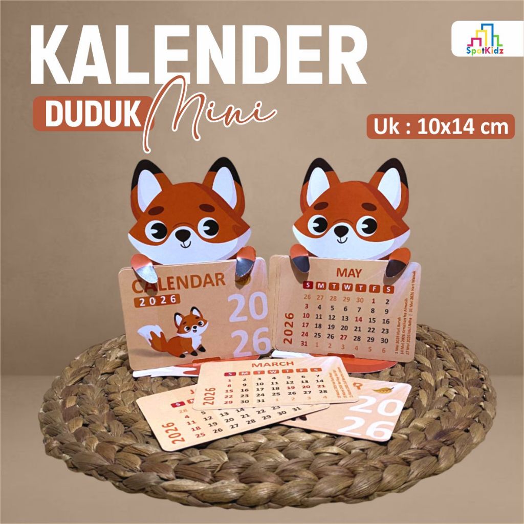 

KALENDER MEJA MINI MURAH UKURAN 7 x 10 CM - KALENDER DUDUK MINI CUSTOM