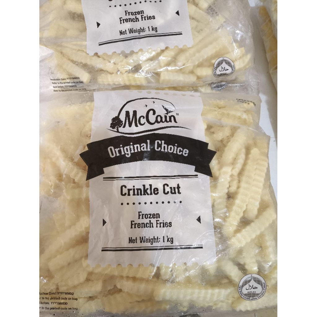 

Mc Cain Kentang Goreng Bergerigi Termurah (Crincle Cut) Premium 1kg