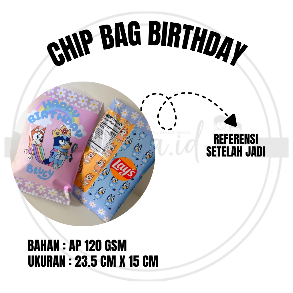 

(SEKAYA.ID) CHIP BAG BIRTHDAY\ULANG TAHUN\LEBARAN\SNACK\PARCELMINI