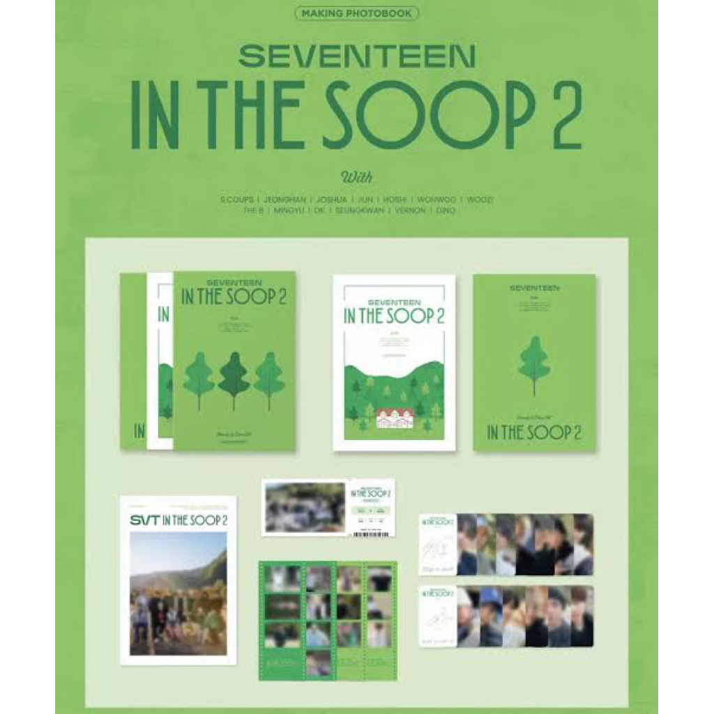 [READY STOCK] PHOTOBOOK & PHOTOCARD VOD POB IN THE SOOP 2 SEVENTEEN FULLSET UNSEALED