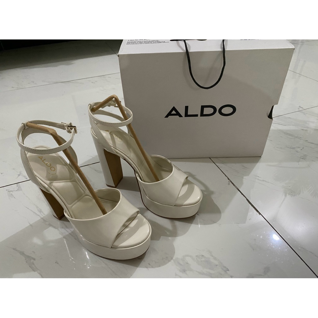 Aldo Aneissa Women’s Heels - White (Preloved Original Aldo ; Size 38)
