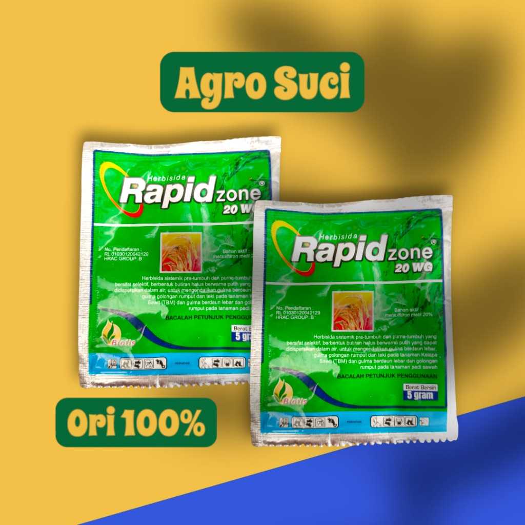 Herbisida Selektif Padi RAPID ZONE 20 WG Sachet - 5 Gram