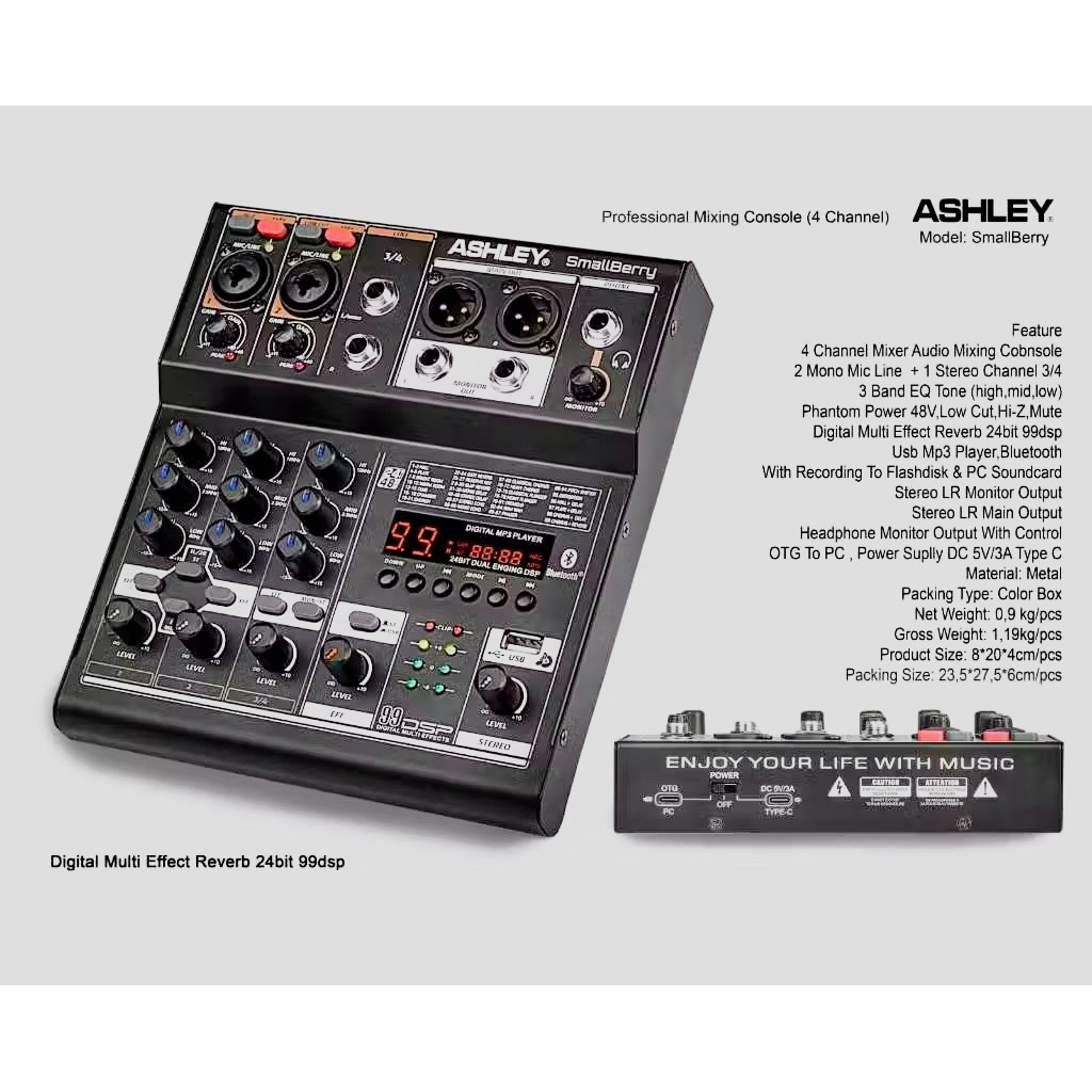 Mixer Ashley 4Chanel Smallberry ORIGINAL Mixer 4Chanel Ashley