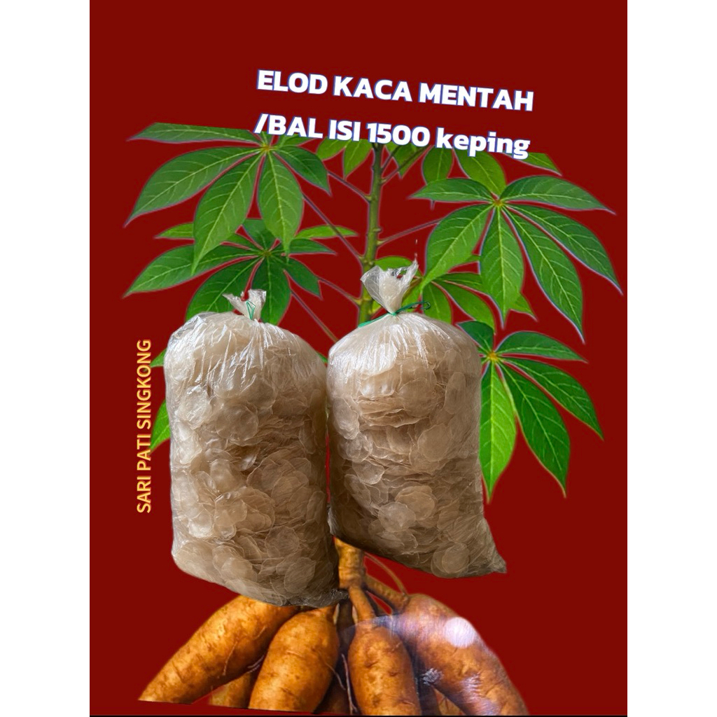 

elod kaca mentah / bal isi 1600 keping