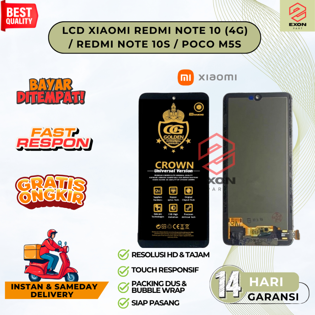 LCD XIAOMI REDMI NOTE 10 (4G) / REDMI NOTE 10S / POCO M5S FULLSET ORIGINAL