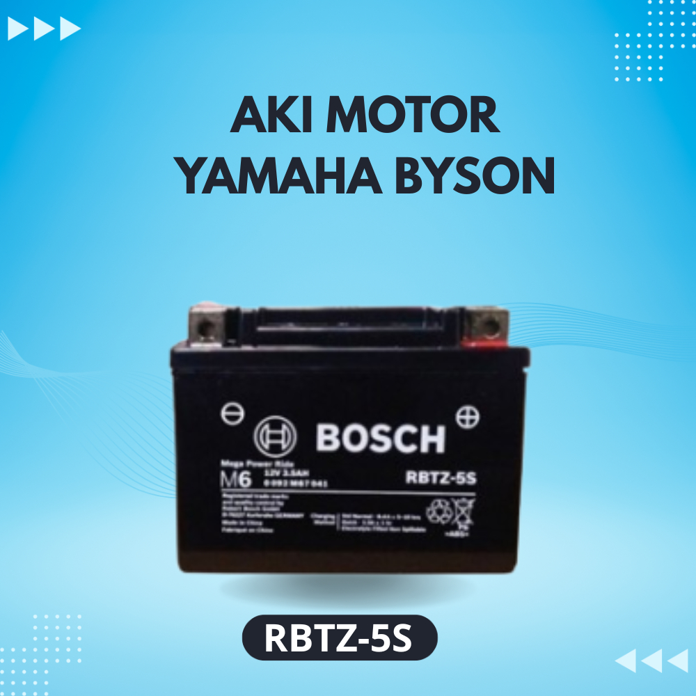 Aki Motor Yamaha Byson Merk BOSCH RBTZ-5S - Asli Original
