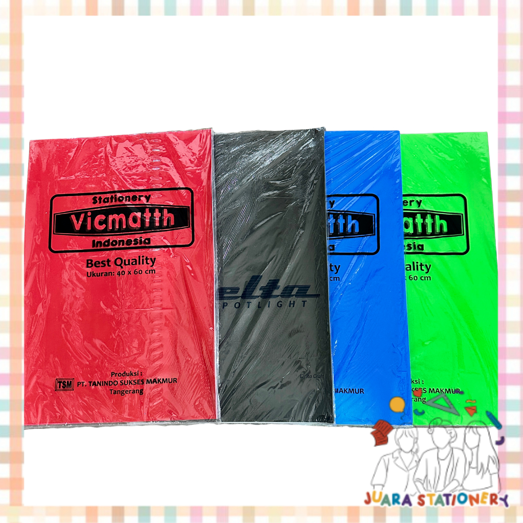 

KARTON / KERTAS ASTURO 40 x 60 CM / KERTAS WARNA / KERTAS WARNA POLOS / KARTON MANILA