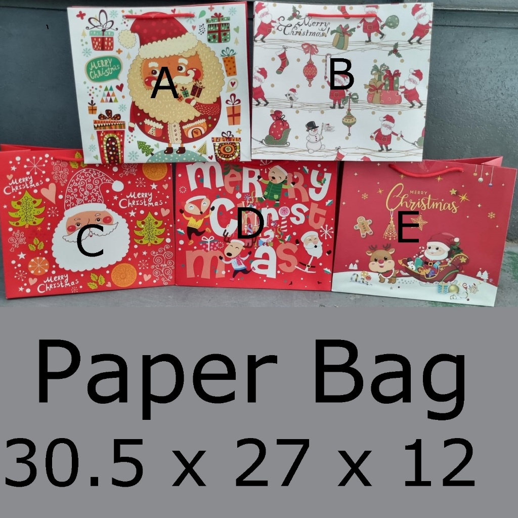 

Tas Hampers Natal Paper Bag Xmas Goodie Bag Christmas Tote Bag Souvenir Bag