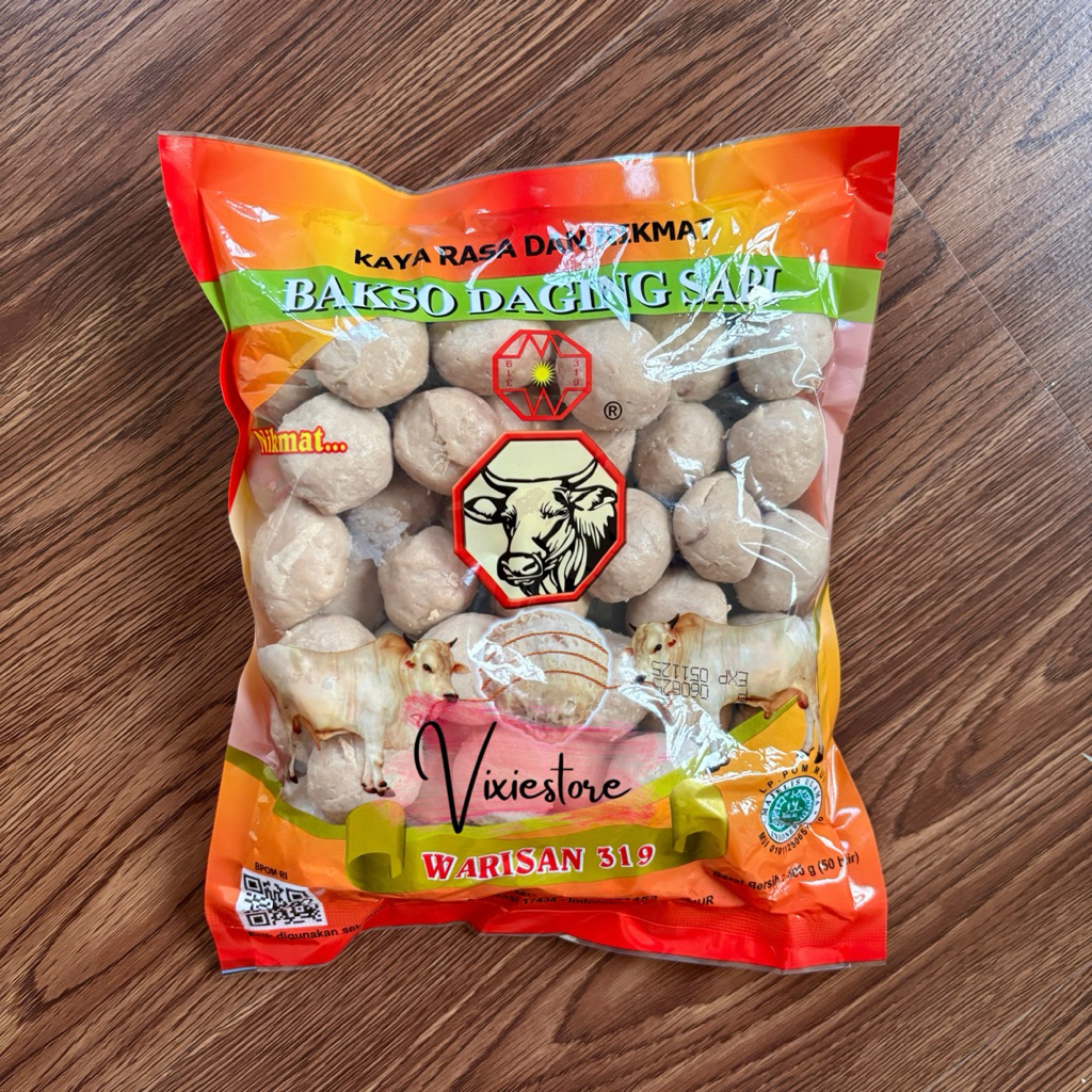 

Bakso Daging Sapi Warisan 319 Urat AB Isi 50 600gr