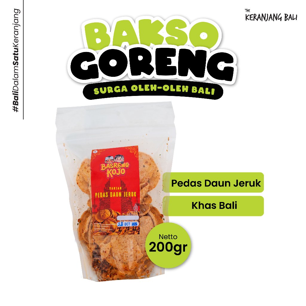

The Keranjang Bali Basreng Pedas Daun Jeruk 200gr