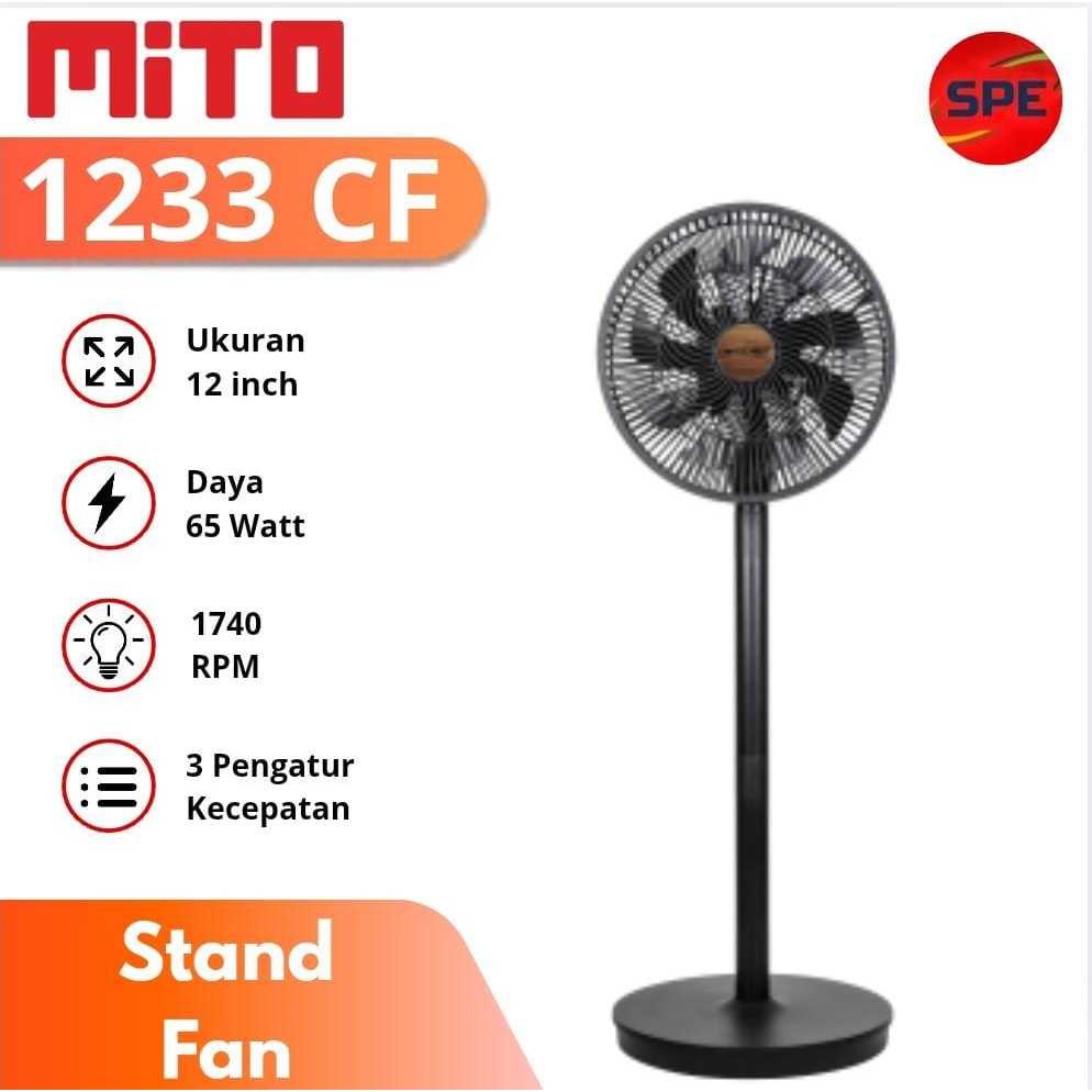 KIPAS ANGIN 3 IN 1 MITOCHIBA UKURAN 12 INCH 1233CF GARANSI RESMI (MEDAN)