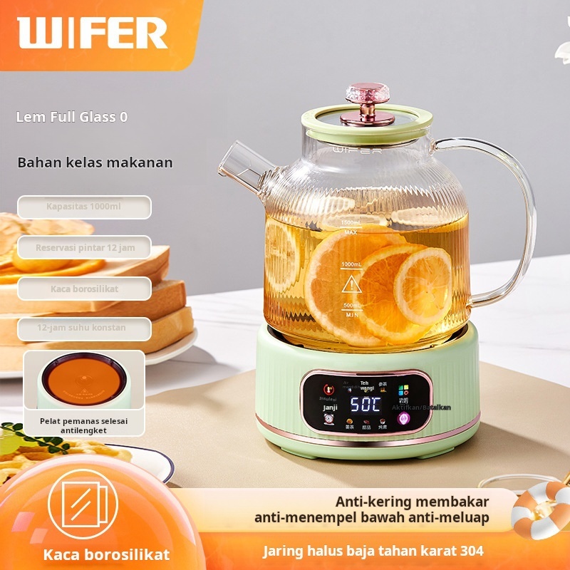 Cerdas ketel 1L thermostat ketel listrik pemanas ketel listrik teko air panas