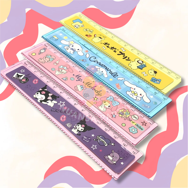 

NP • Penggaris Panjang 15 cm Alat Tulis Sekolah Motif Sanrio Lucu Imut