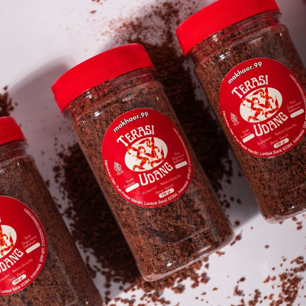 

Terasi udang sangrai khas lombok 3 pcs