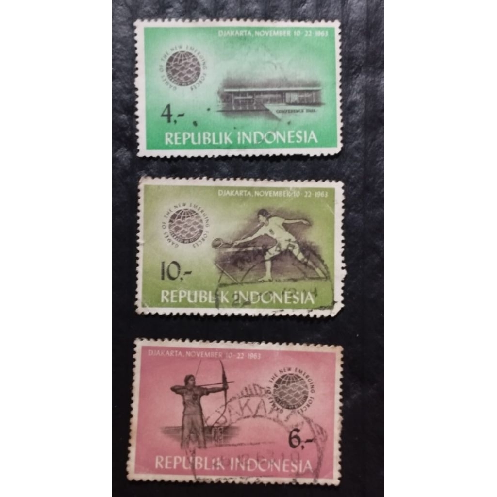 

Prangko Indonesia Ganefo (Games of The New Emerging Forces) Usia 62 Tahun 3 Pcs