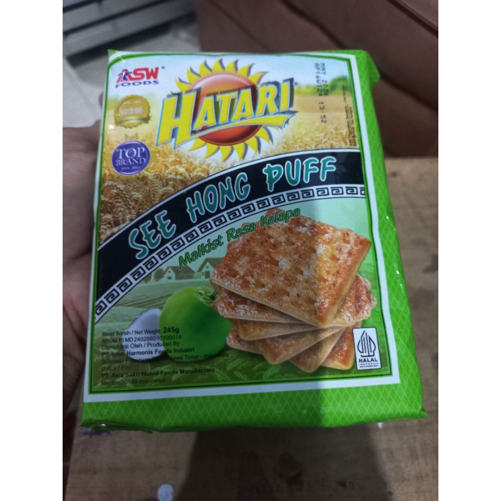 

Hatari see hong puff roti malkis rasa kelapa