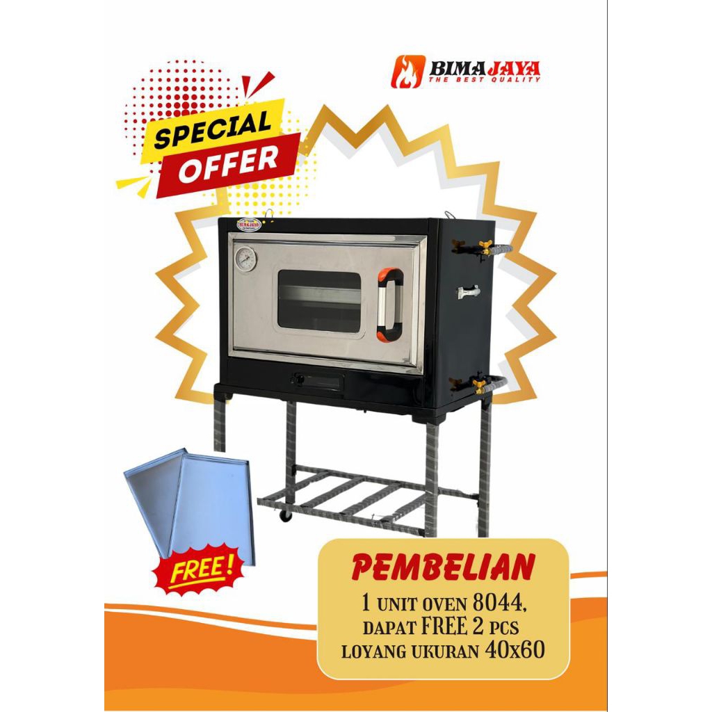 Oven Gas Bima Jaya tipe 8044 (LINK LUAR KOTA BANDUNG)