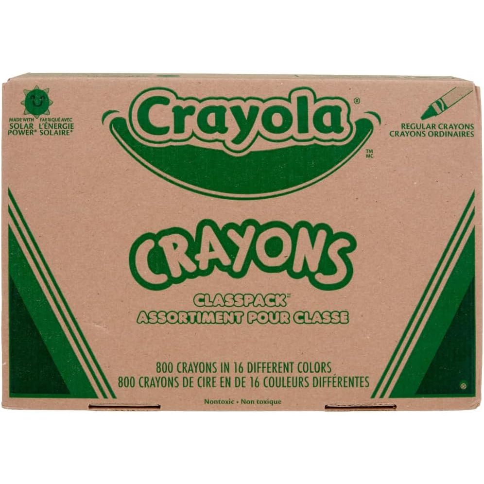 

Crayola Bulk Crayon Classpack - 800ct (16 Colors), Back to School Essentials