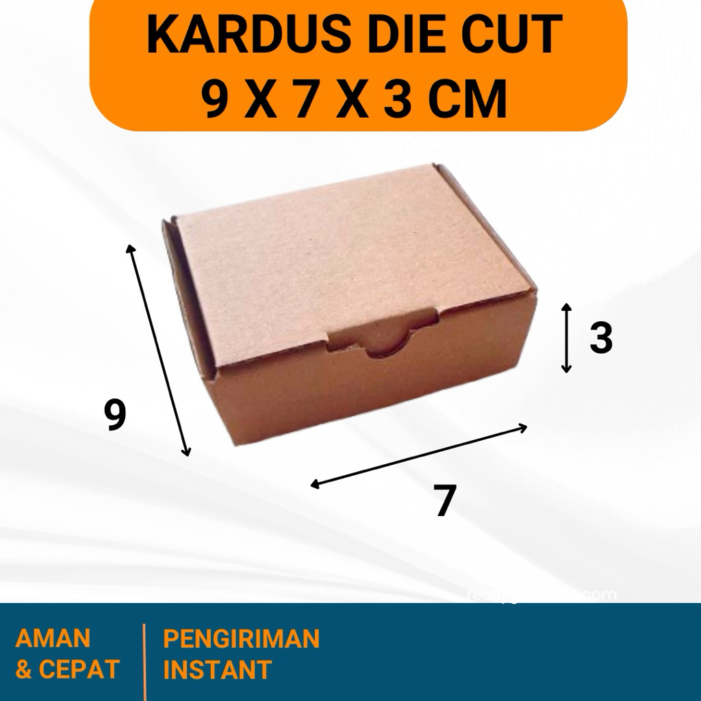 

KARDUS 9x7x3 cm / BOX KARTON CORUGATED DIE CUT E-FLUTE