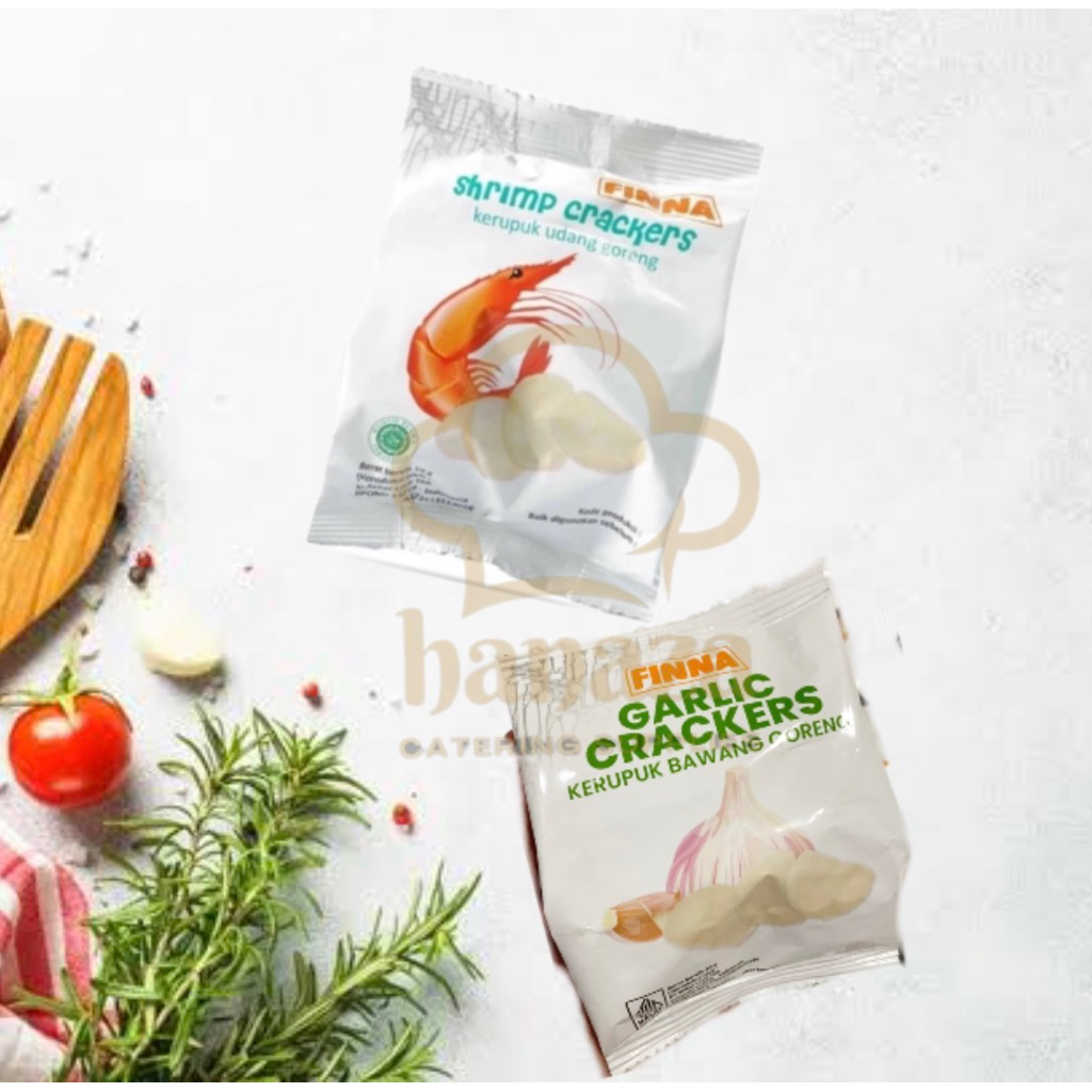 

FINNA Kerupuk Udang & Bawang Matang 10g (PAKET 60 PCS)