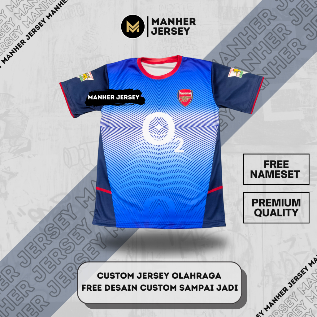 JERSEY ARSENAL 2003 2004 THIRD 3RD FULL PRINTING