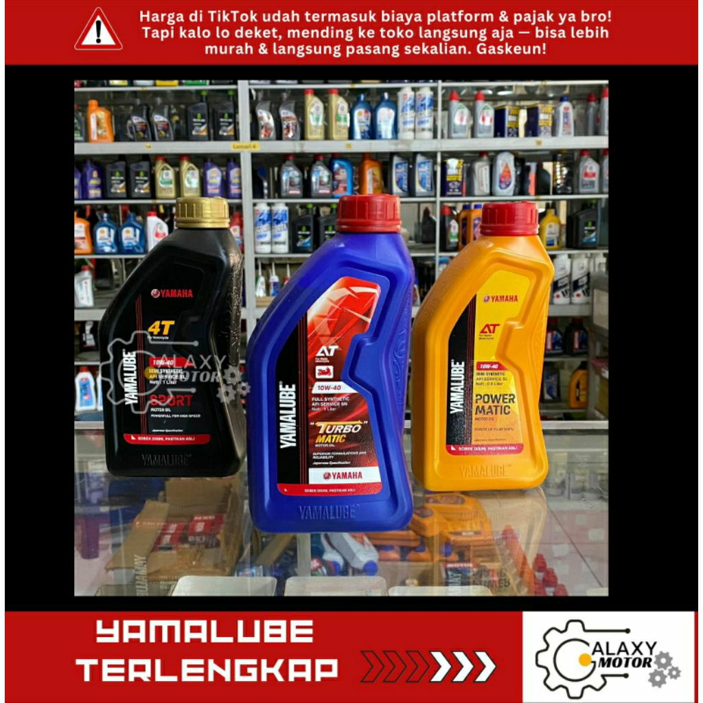 PRODUK YAMALUBE  OLI YAMALUBE TERLENGKAP OLI MATIC BEBEK SPORT YAMAHA FUEL INJECTOR CARBON CLEANER O