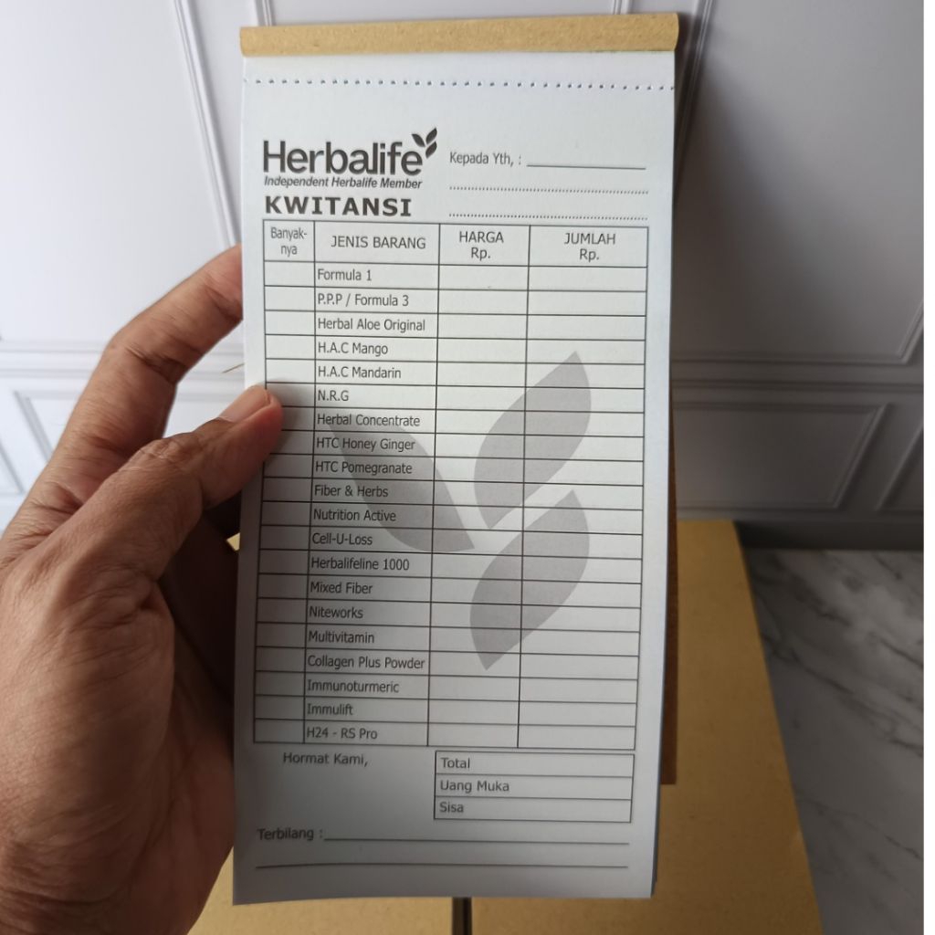 

Nota Kuitansi Produk Herb*life