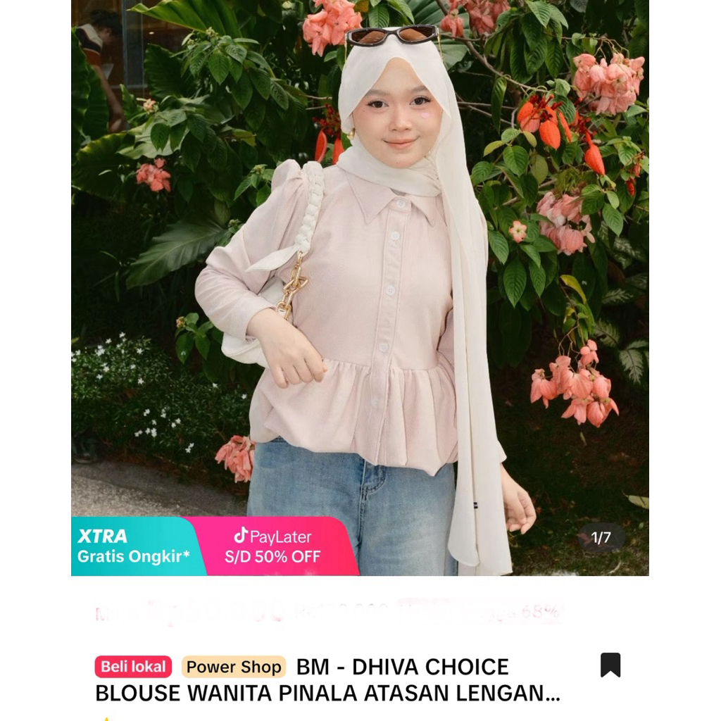 dhiva choice blouse wanita prelove