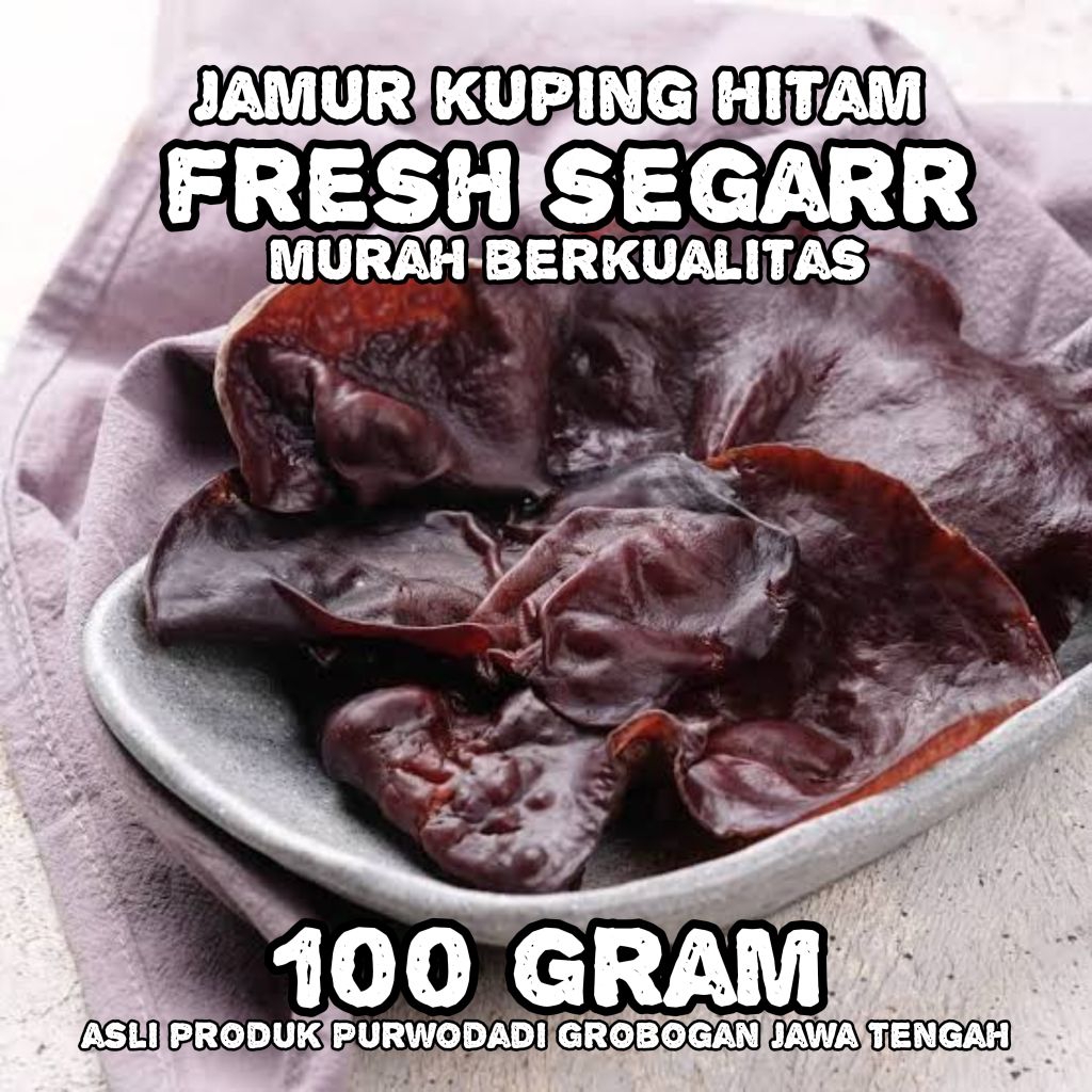 

JAMUR KUPING HITAM FRESH SEGAR 100gram ASLI PURWODADI GROBOGAN JATENG
