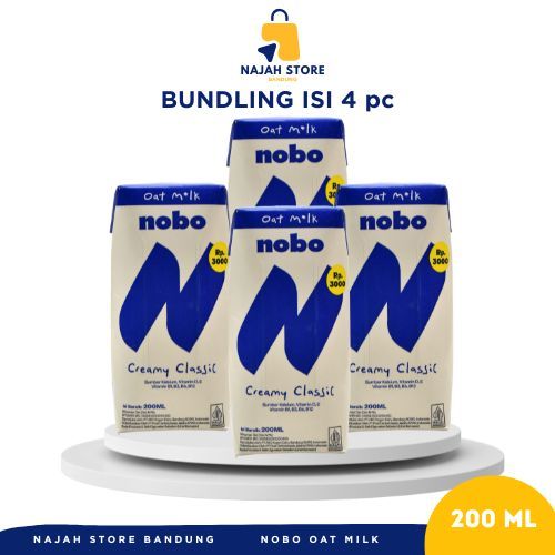 

NOBO OAT MILK 200ml Bundling 4Pcs/Nobo/ Susu Nobo/ Oat Milk