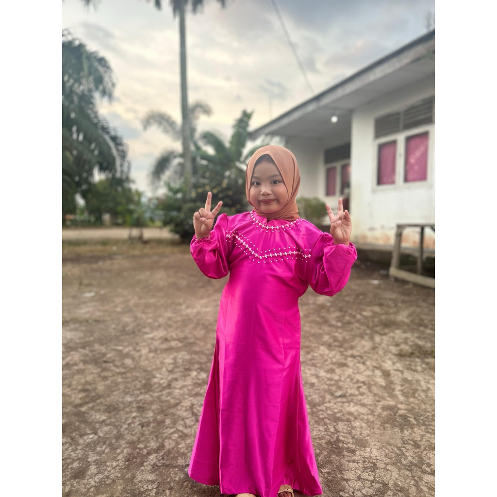termurah baju gamis kondangan anak, Dress / gamis anak mewah dan elegan