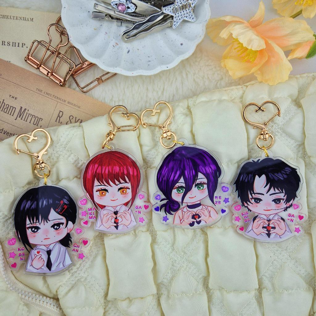 Chainsaw Man keychain by onintwin / popsocket chainsaw man