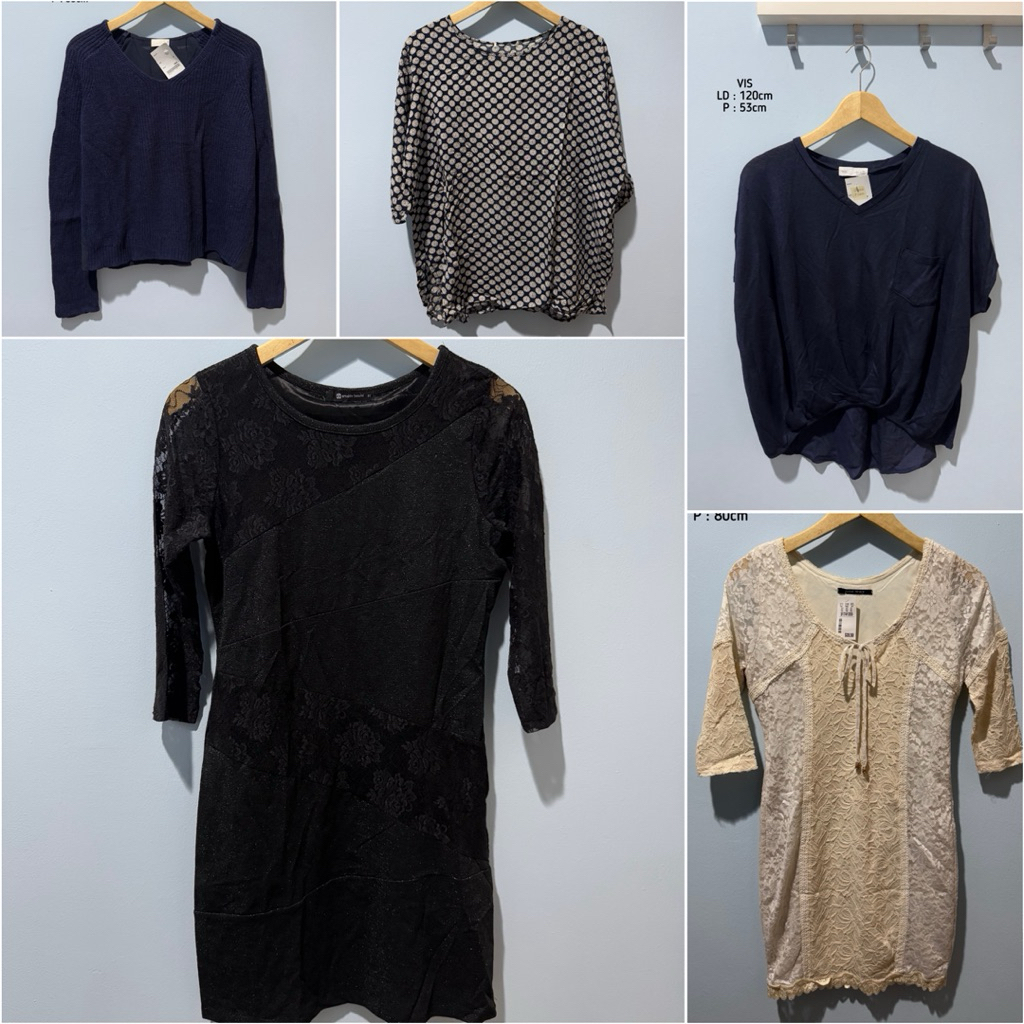 Dress Brukat Pesta Wanita Pita Polos Polka